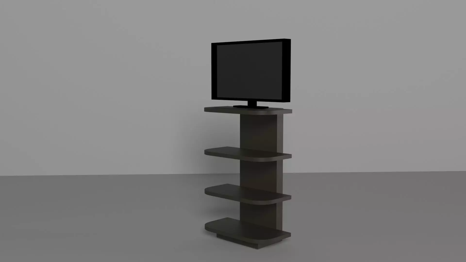 TV cabinet Low-poly 3D model