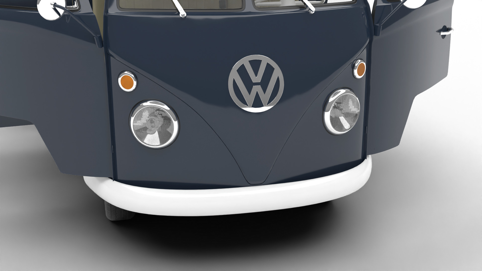 Volkswagen T1 Panel Van 1950 HQ 3d model 3D model_6