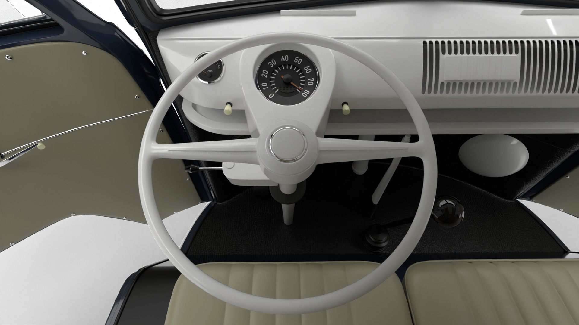 Volkswagen T1 Panel Van 1950 HQ 3d model 3D model_22