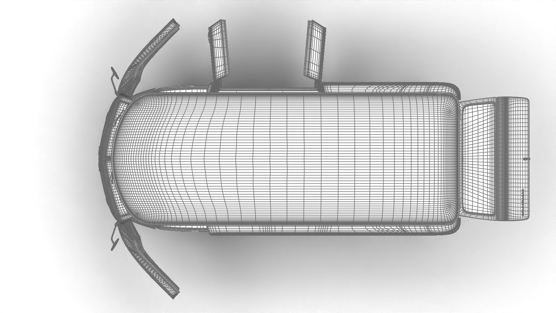 Volkswagen T1 Panel Van 1950 HQ 3d model 3D model_38