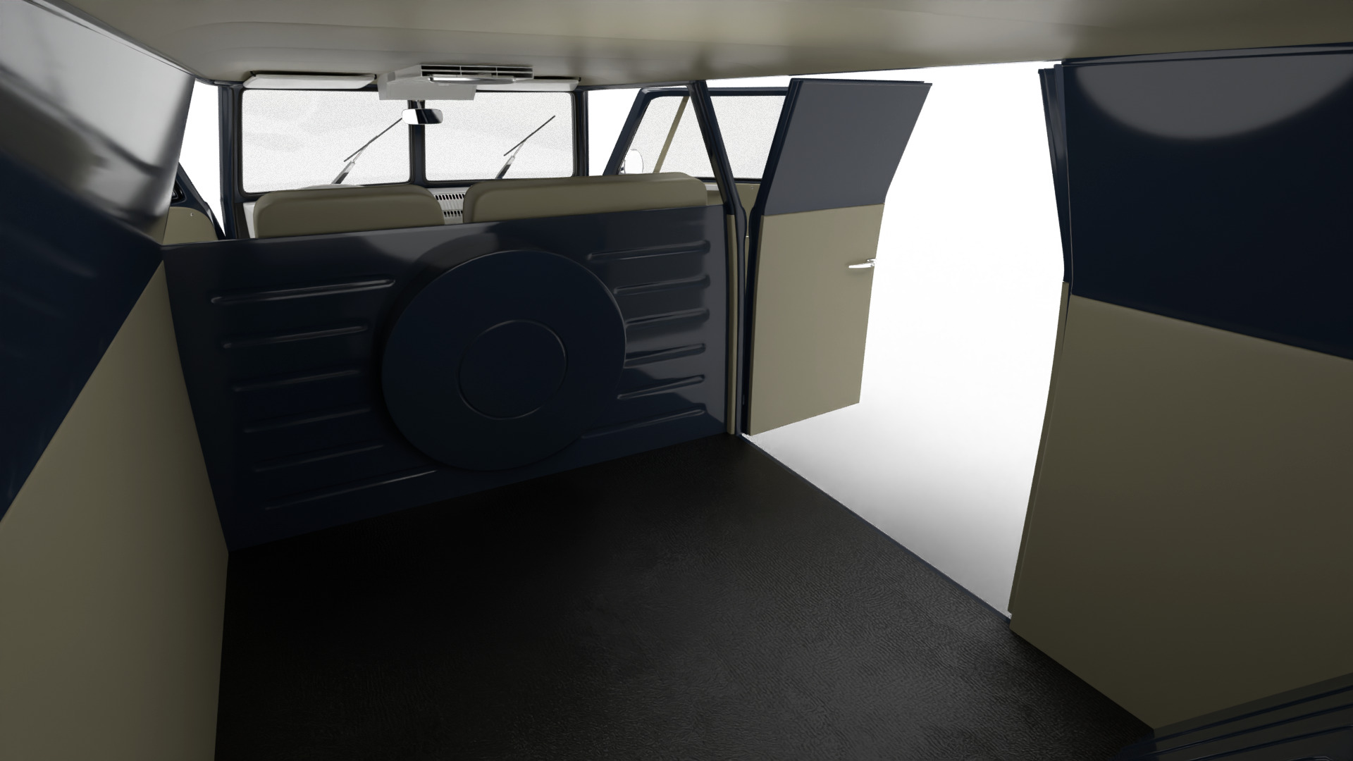 Volkswagen T1 Panel Van 1950 HQ 3d model 3D model_21