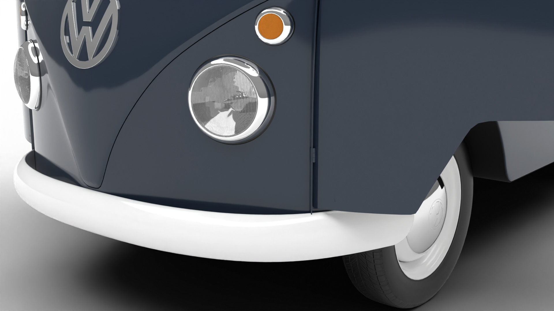 Volkswagen T1 Panel Van 1950 HQ 3d model 3D model_16