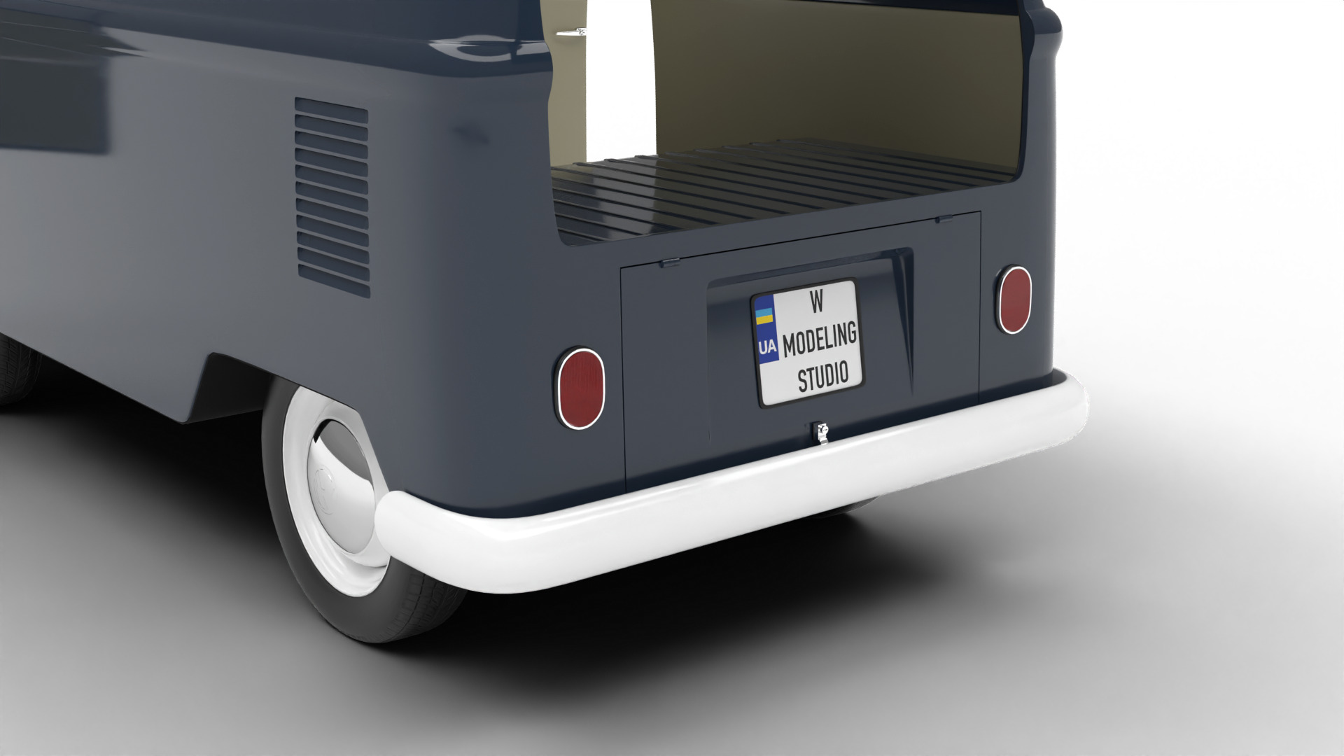 Volkswagen T1 Panel Van 1950 HQ 3d model 3D model_3