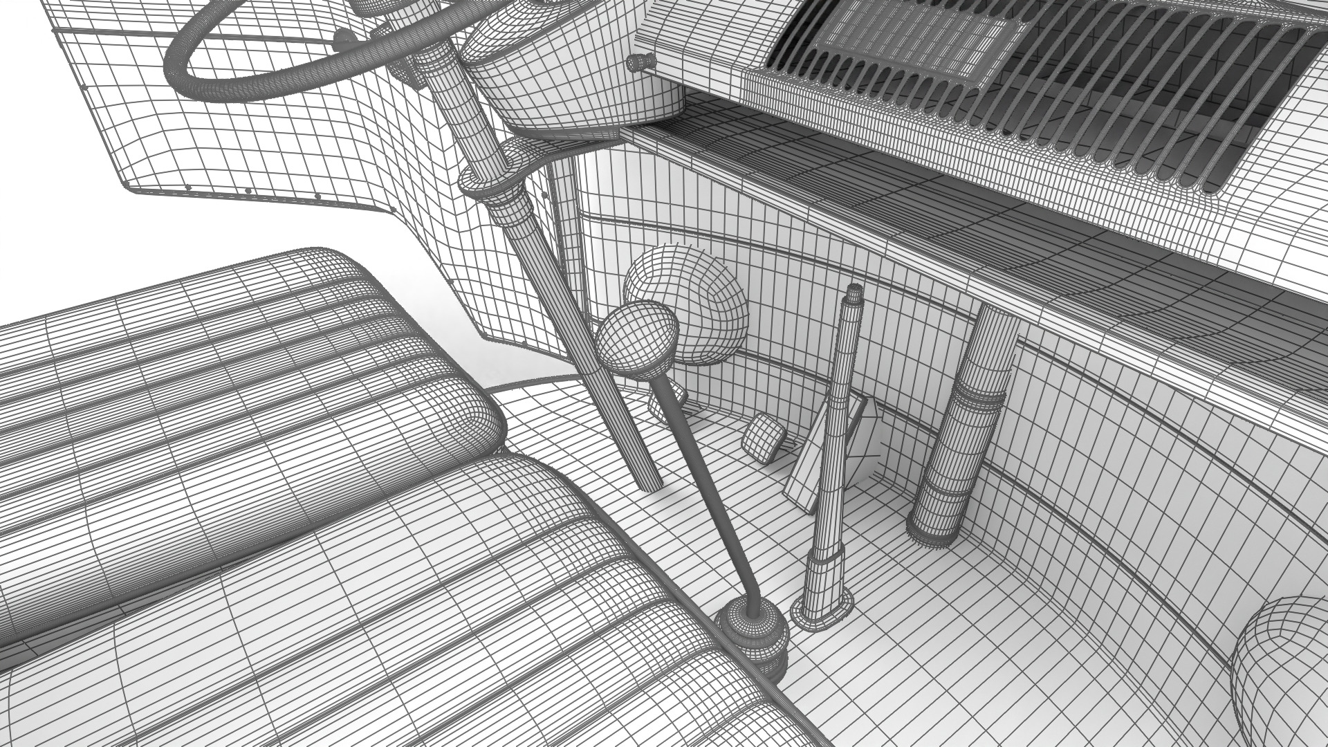 Volkswagen T1 Panel Van 1950 HQ 3d model 3D model_48