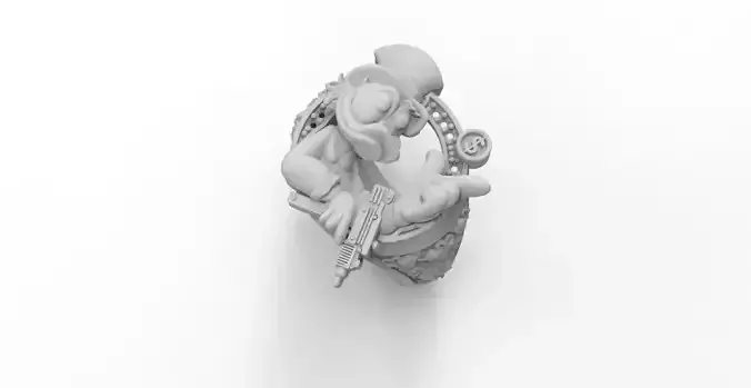 anillo mc pato  3D print model