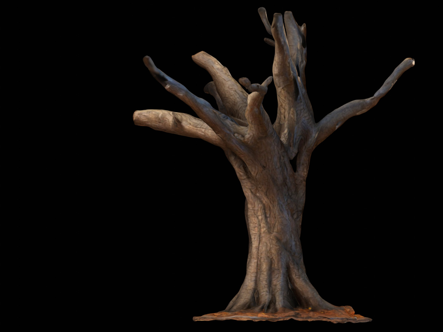 Dry Dead Tree Free low-poly 3D model_5