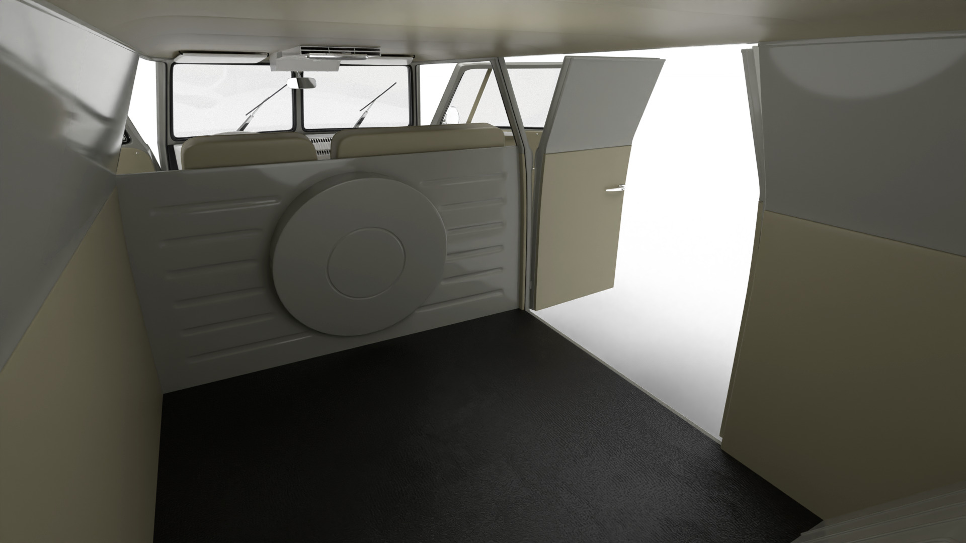 Volkswagen T1 Panel Van 1950 HQ 3d model 3D model_21