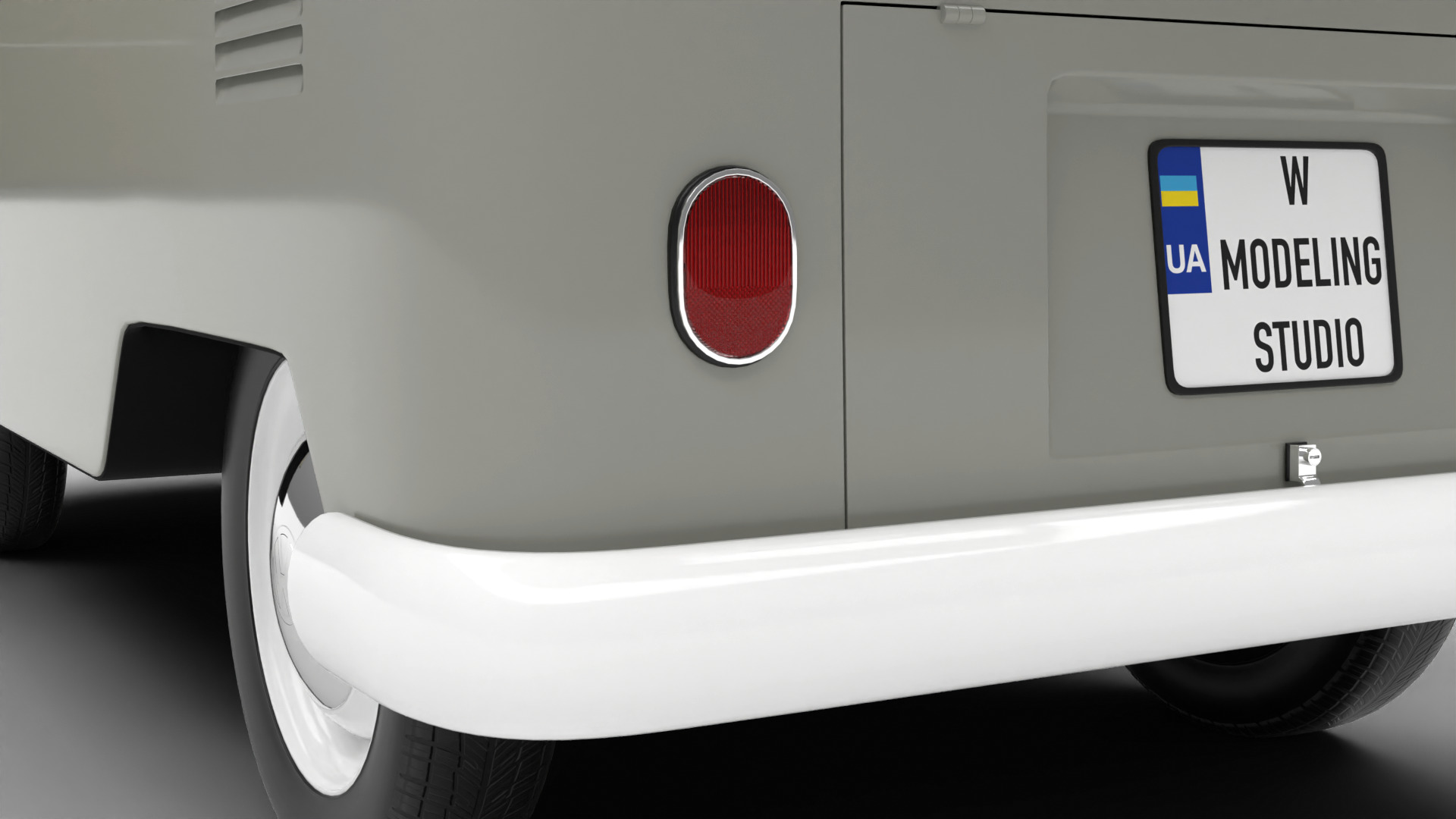 Volkswagen T1 Panel Van 1950 HQ 3d model 3D model_14