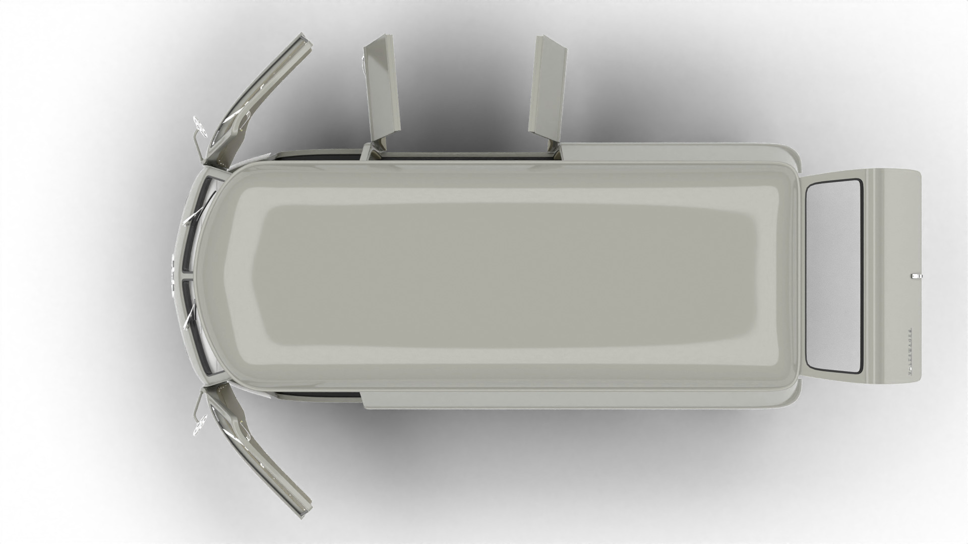 Volkswagen T1 Panel Van 1950 HQ 3d model 3D model_13