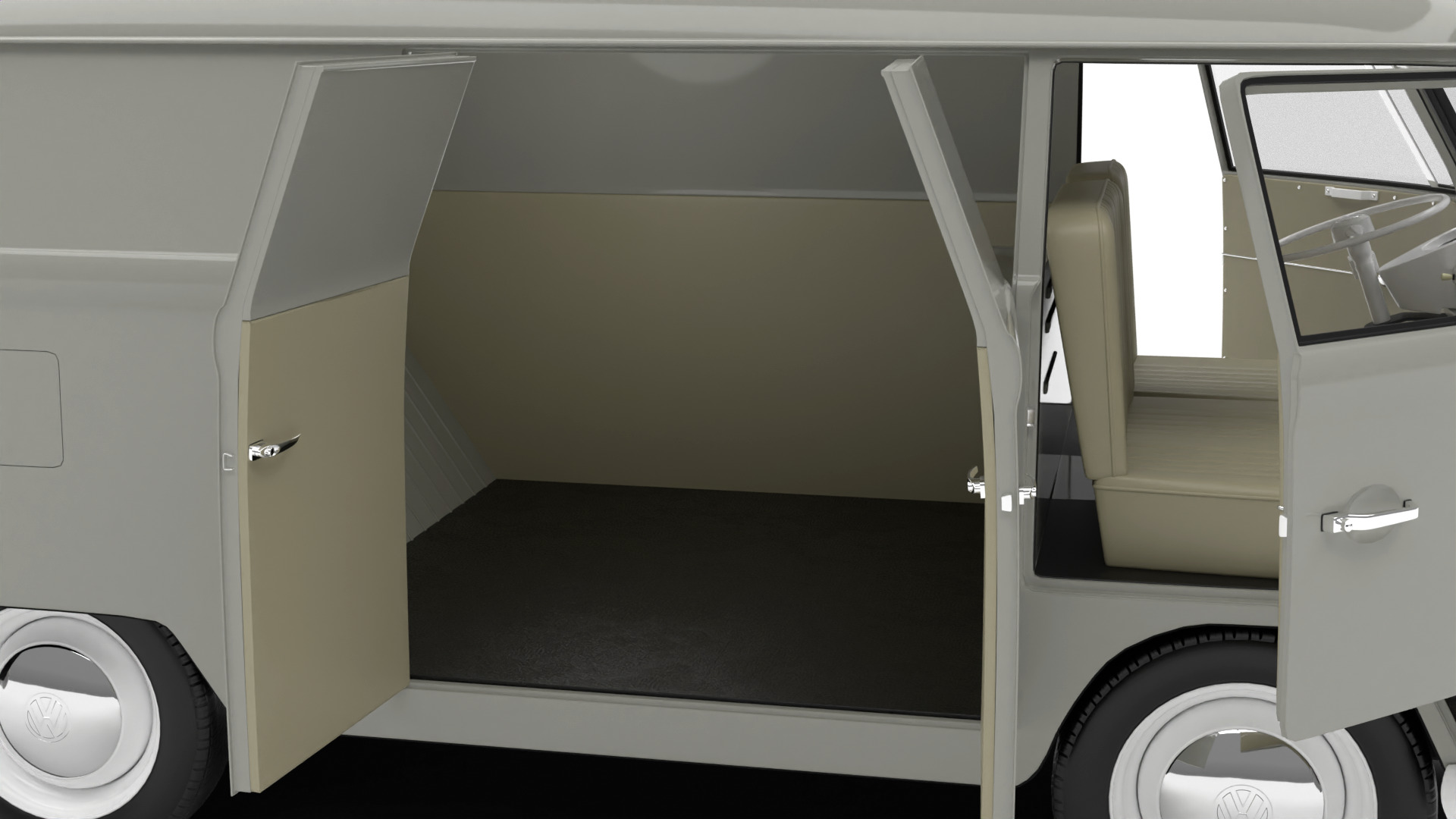 Volkswagen T1 Panel Van 1950 HQ 3d model 3D model_18