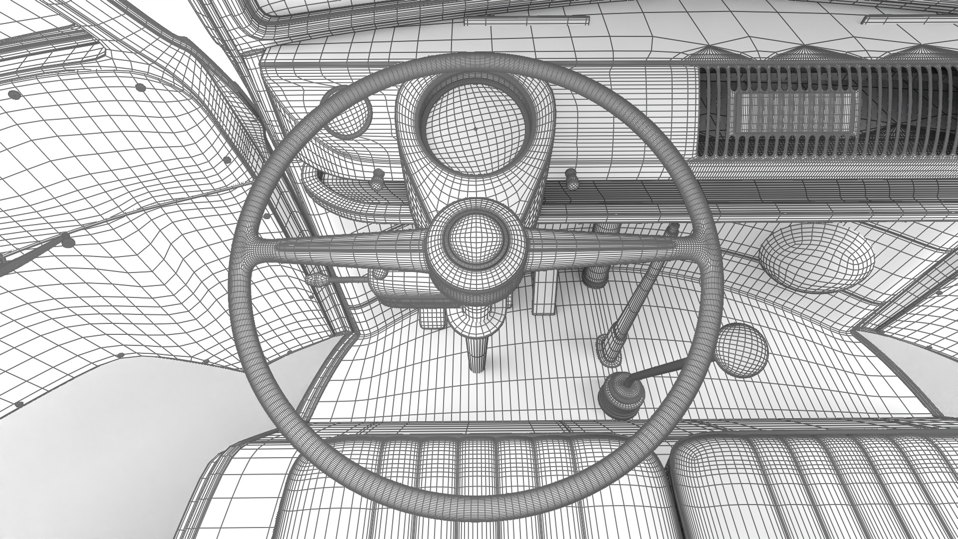 Volkswagen T1 Panel Van 1950 HQ 3d model 3D model_47