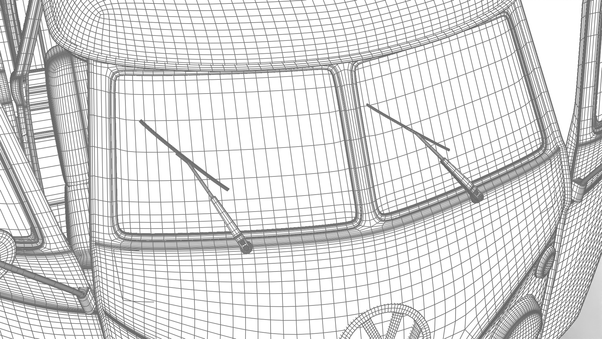 Volkswagen T1 Panel Van 1950 HQ 3d model 3D model_30