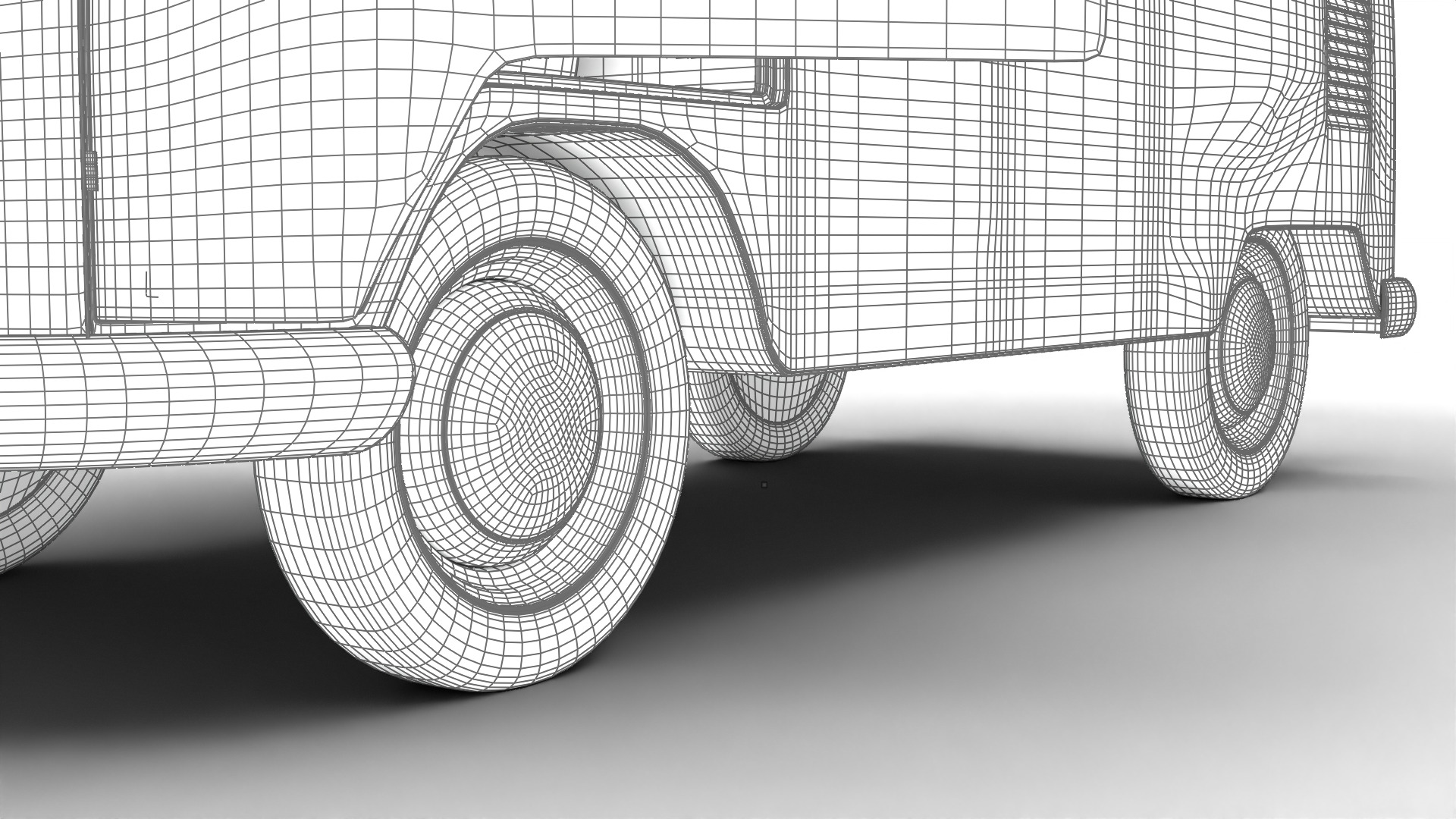Volkswagen T1 Panel Van 1950 HQ 3d model 3D model_29