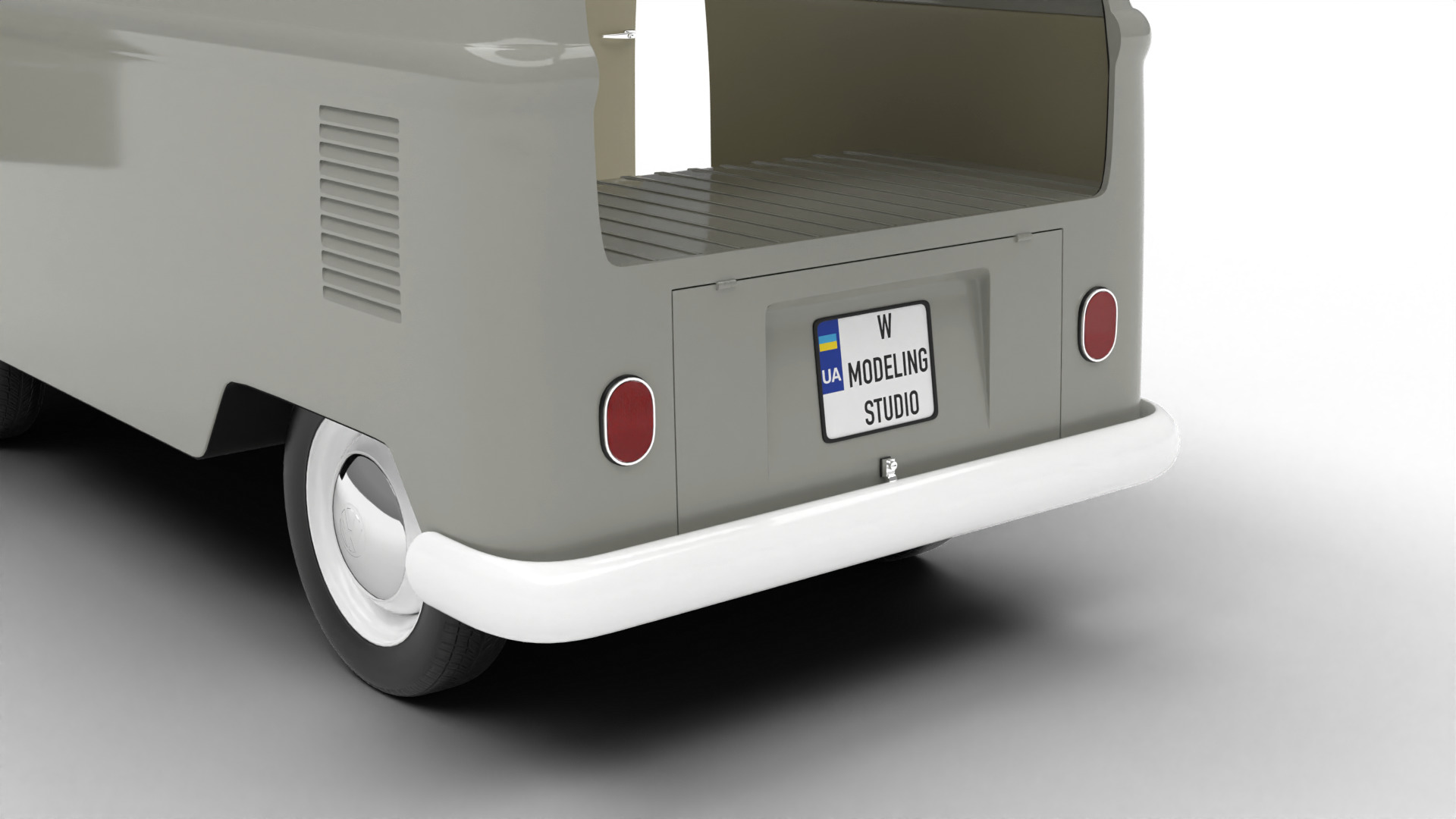 Volkswagen T1 Panel Van 1950 HQ 3d model 3D model_3