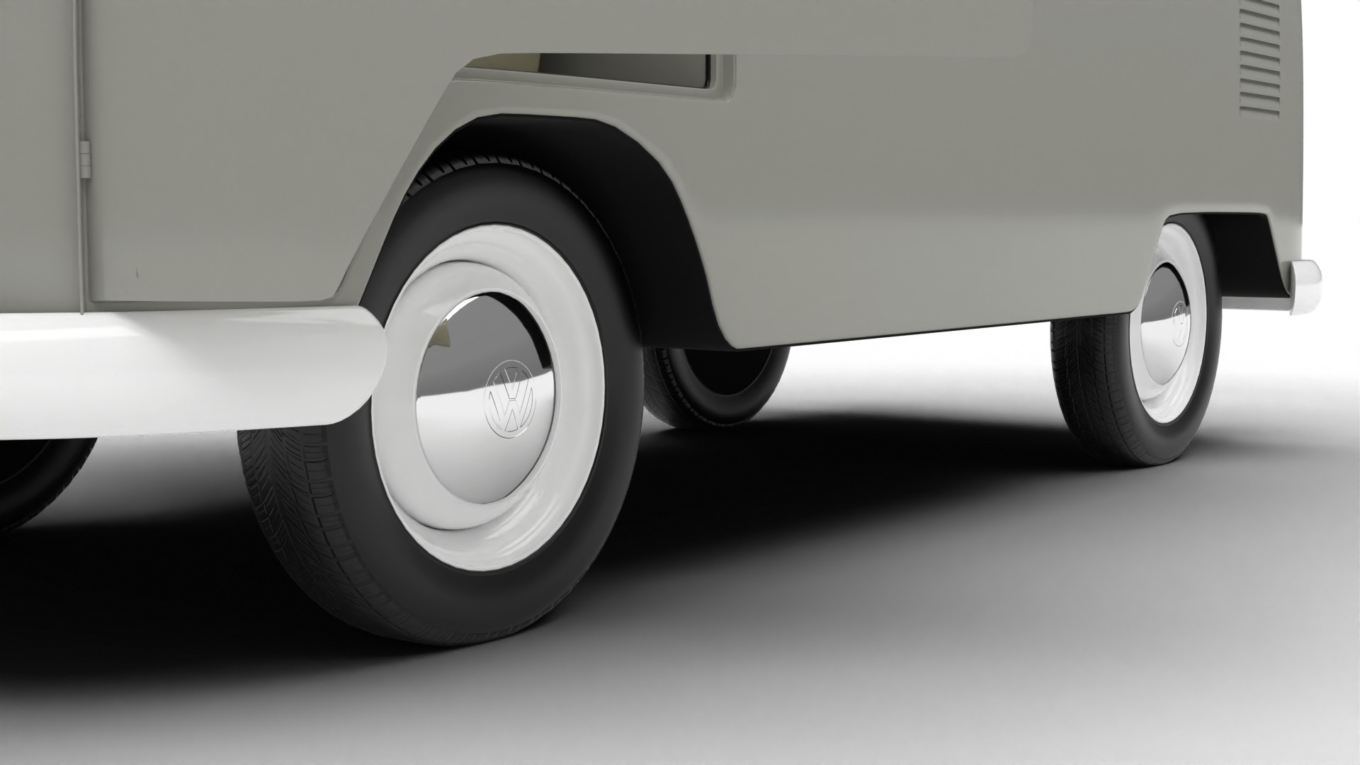Volkswagen T1 Panel Van 1950 HQ 3d model 3D model_4