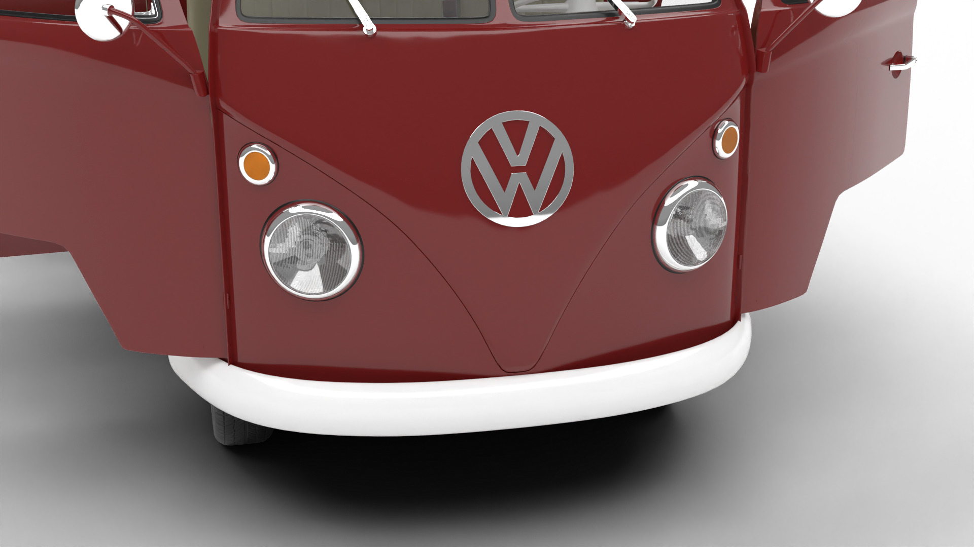 Volkswagen T1 Panel Van 1950 HQ 3d model 3D model_6