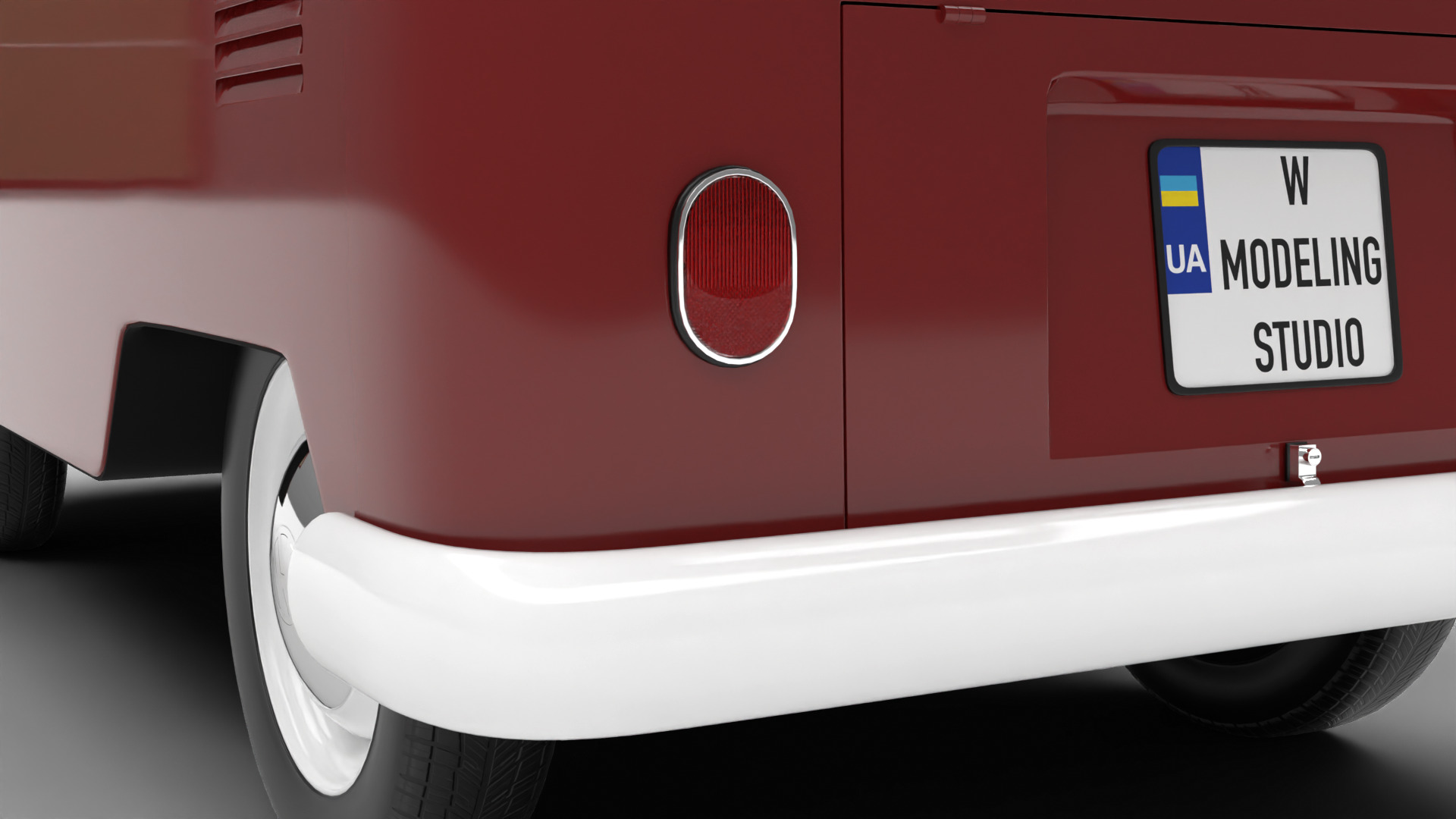 Volkswagen T1 Panel Van 1950 HQ 3d model 3D model_14