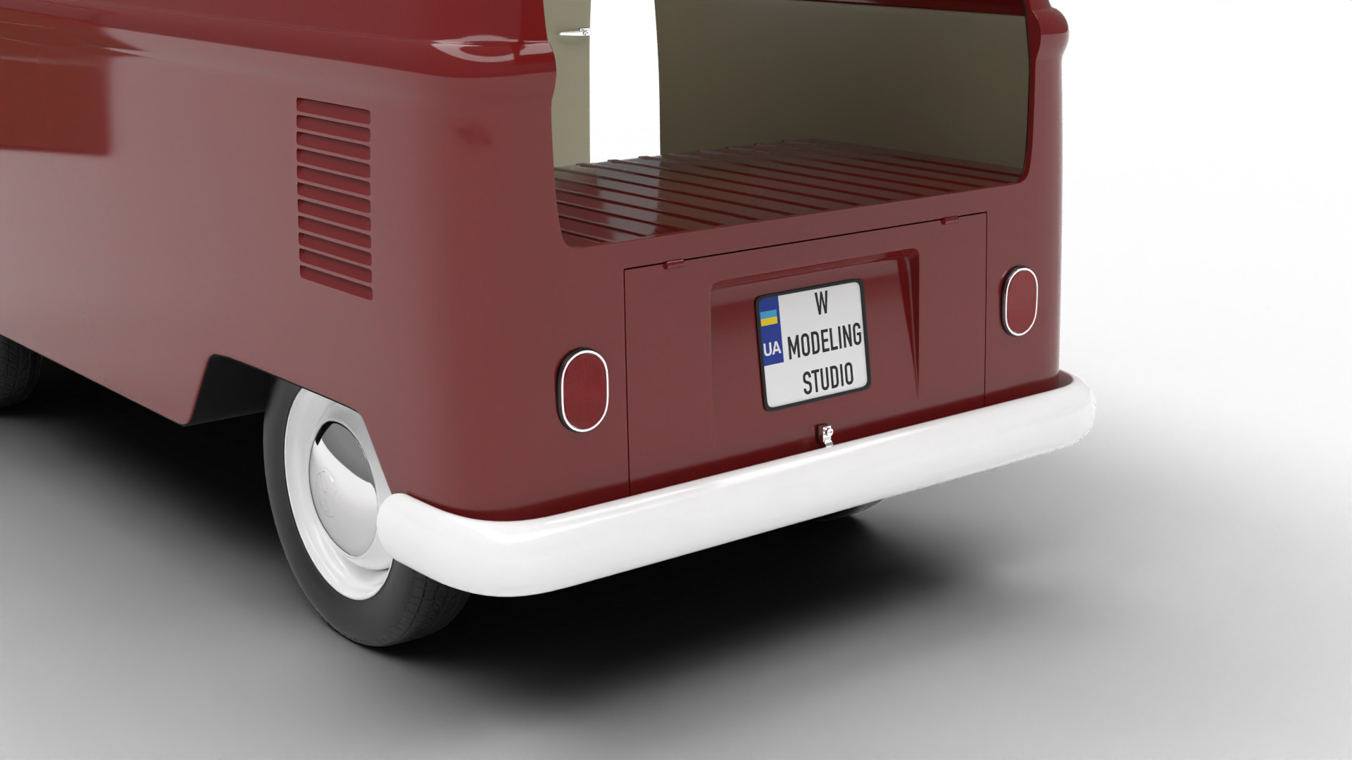 Volkswagen T1 Panel Van 1950 HQ 3d model 3D model_3