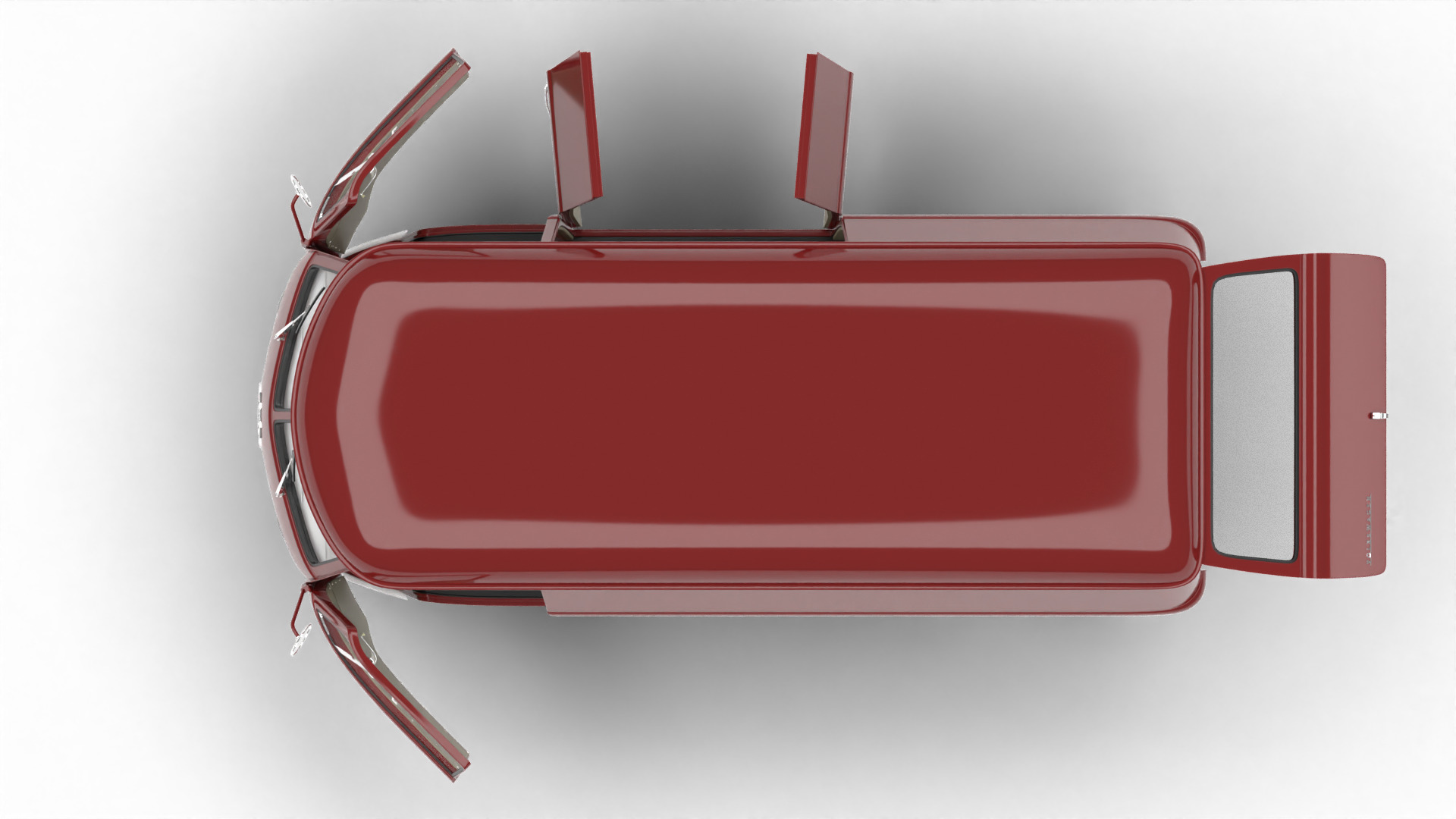 Volkswagen T1 Panel Van 1950 HQ 3d model 3D model_13