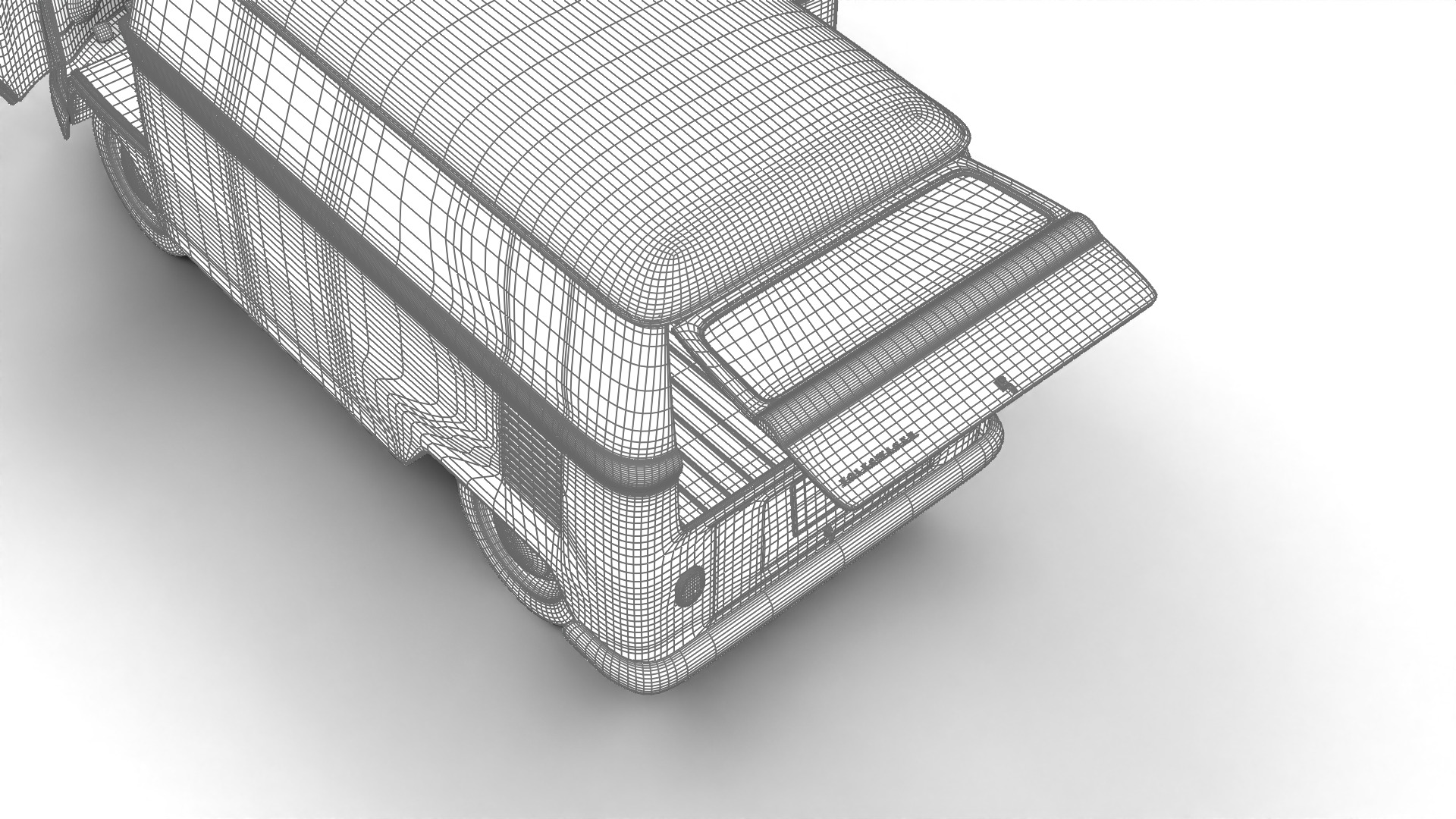 Volkswagen T1 Panel Van 1950 HQ 3d model 3D model_34