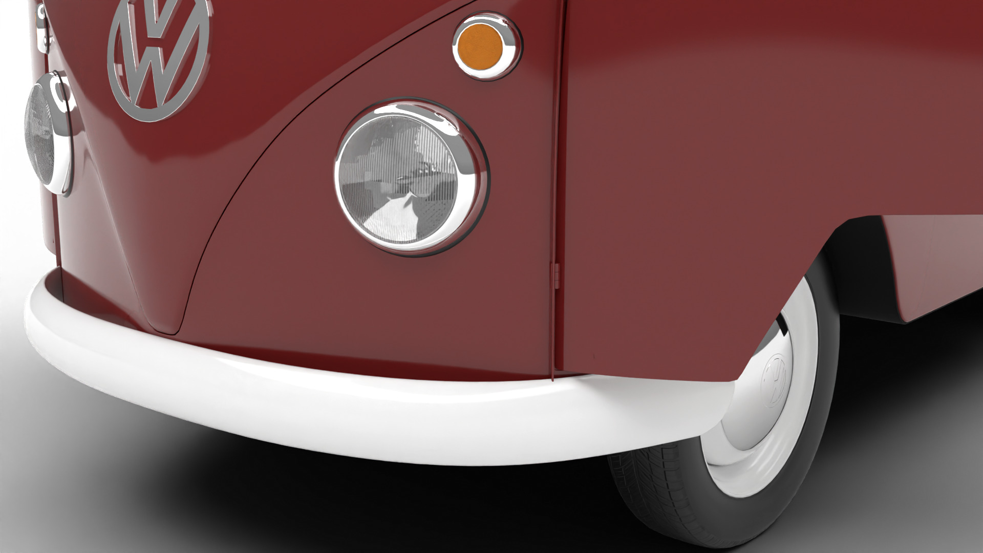 Volkswagen T1 Panel Van 1950 HQ 3d model 3D model_16