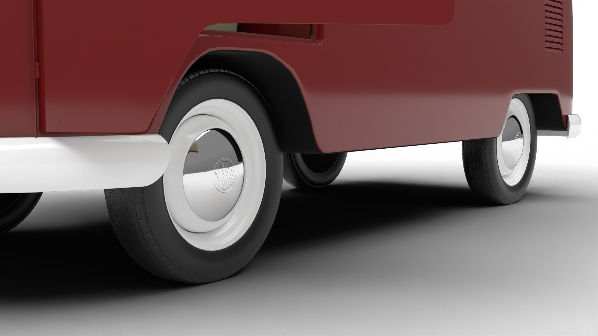 Volkswagen T1 Panel Van 1950 HQ 3d model 3D model_4