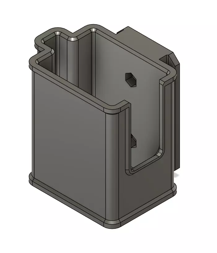 Universal magnetic pistol holder 3D print model_0