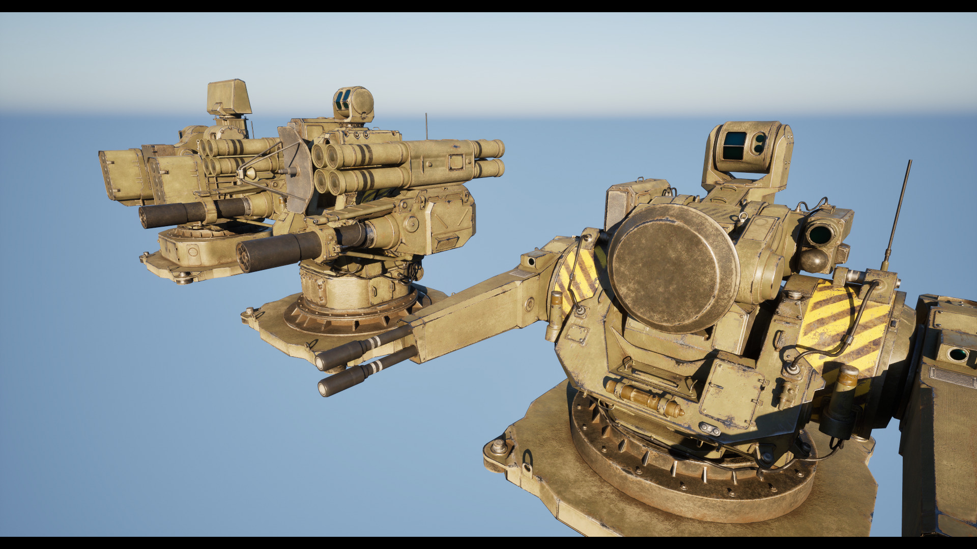 Modular Turret 3d model Low-poly 3D model_14