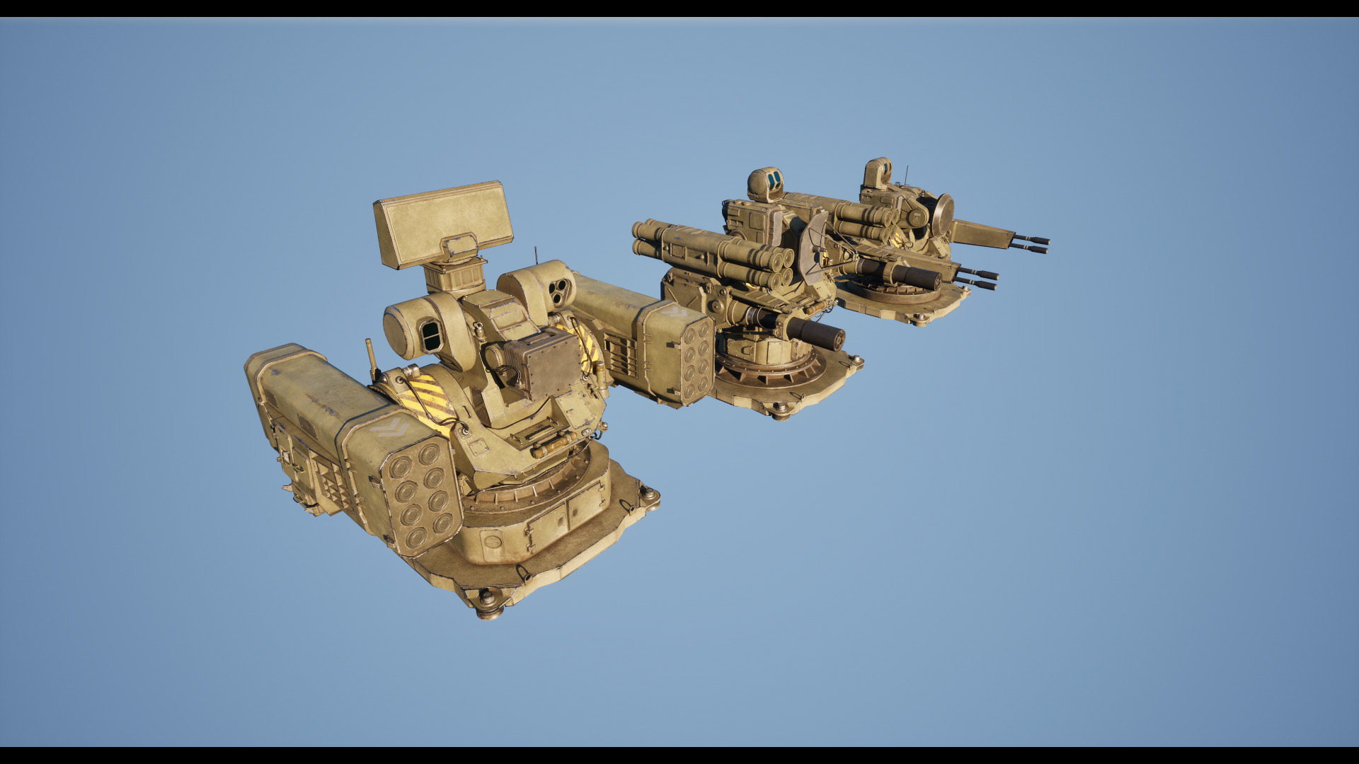 Modular Turret 3d model Low-poly 3D model_13