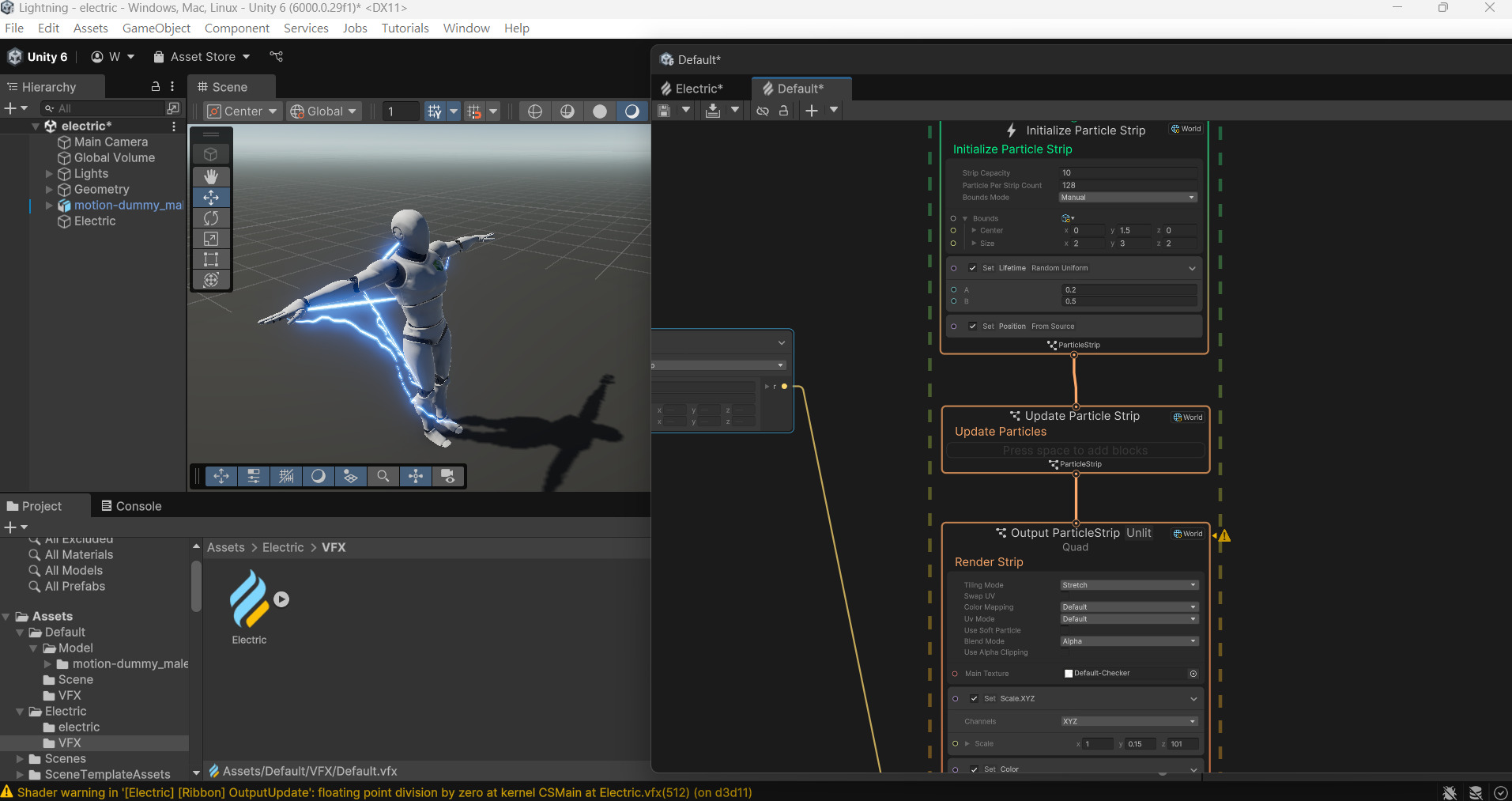 Unity VFX Graph - Electric and Collision Sparks 3D model_2