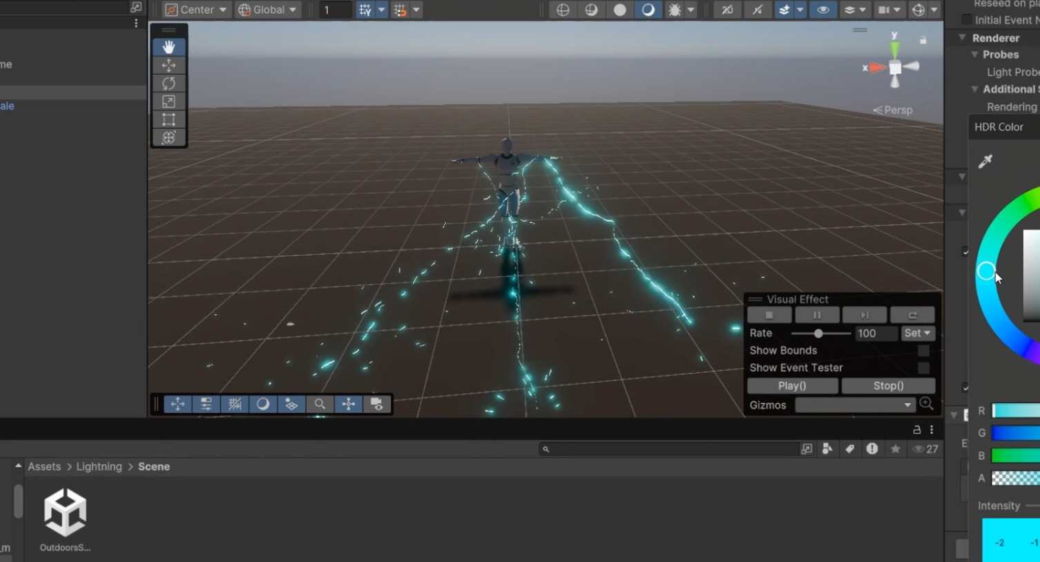 Unity VFX Graph - Electric and Collision Sparks 3D model_8