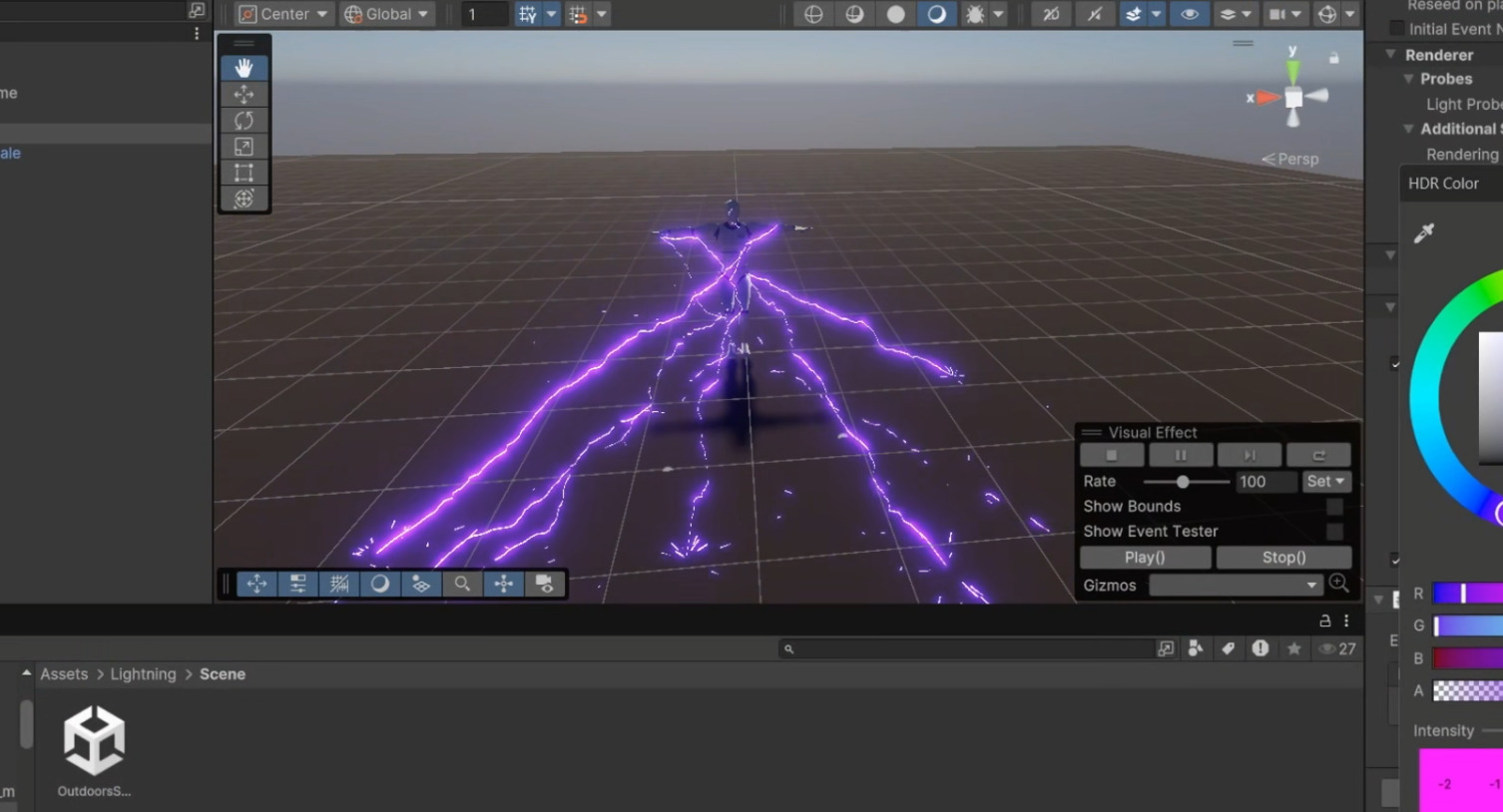Unity VFX Graph - Electric and Collision Sparks 3D model_5