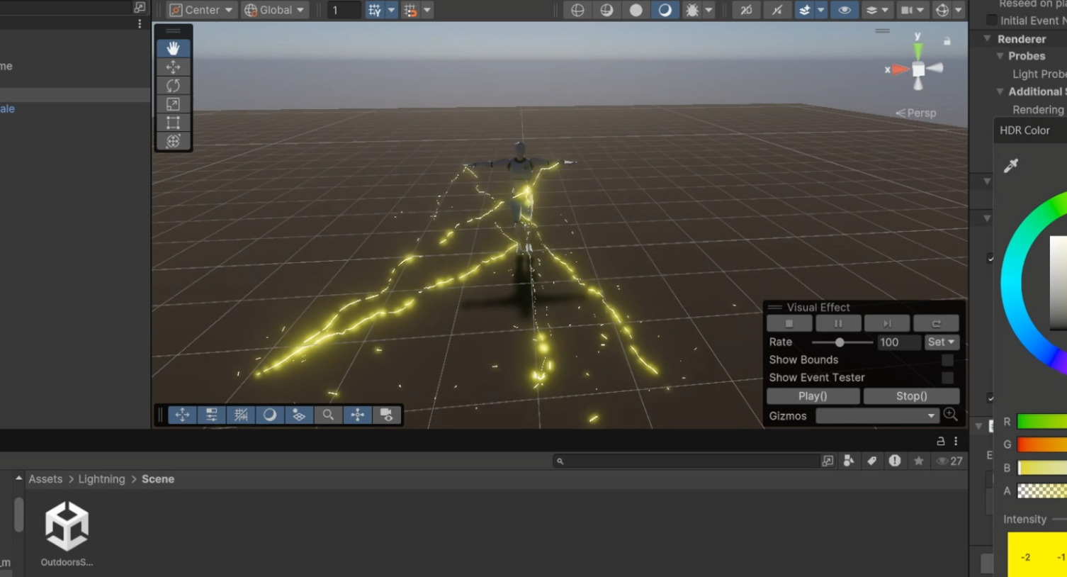 Unity VFX Graph - Electric and Collision Sparks 3D model_7