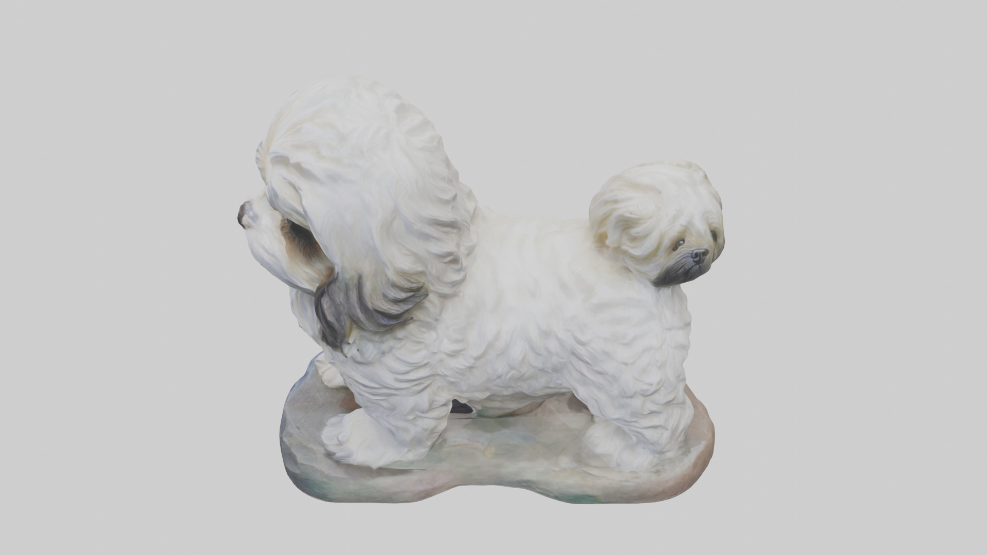 Lhasa Apso statue model Low-poly 3D model_17