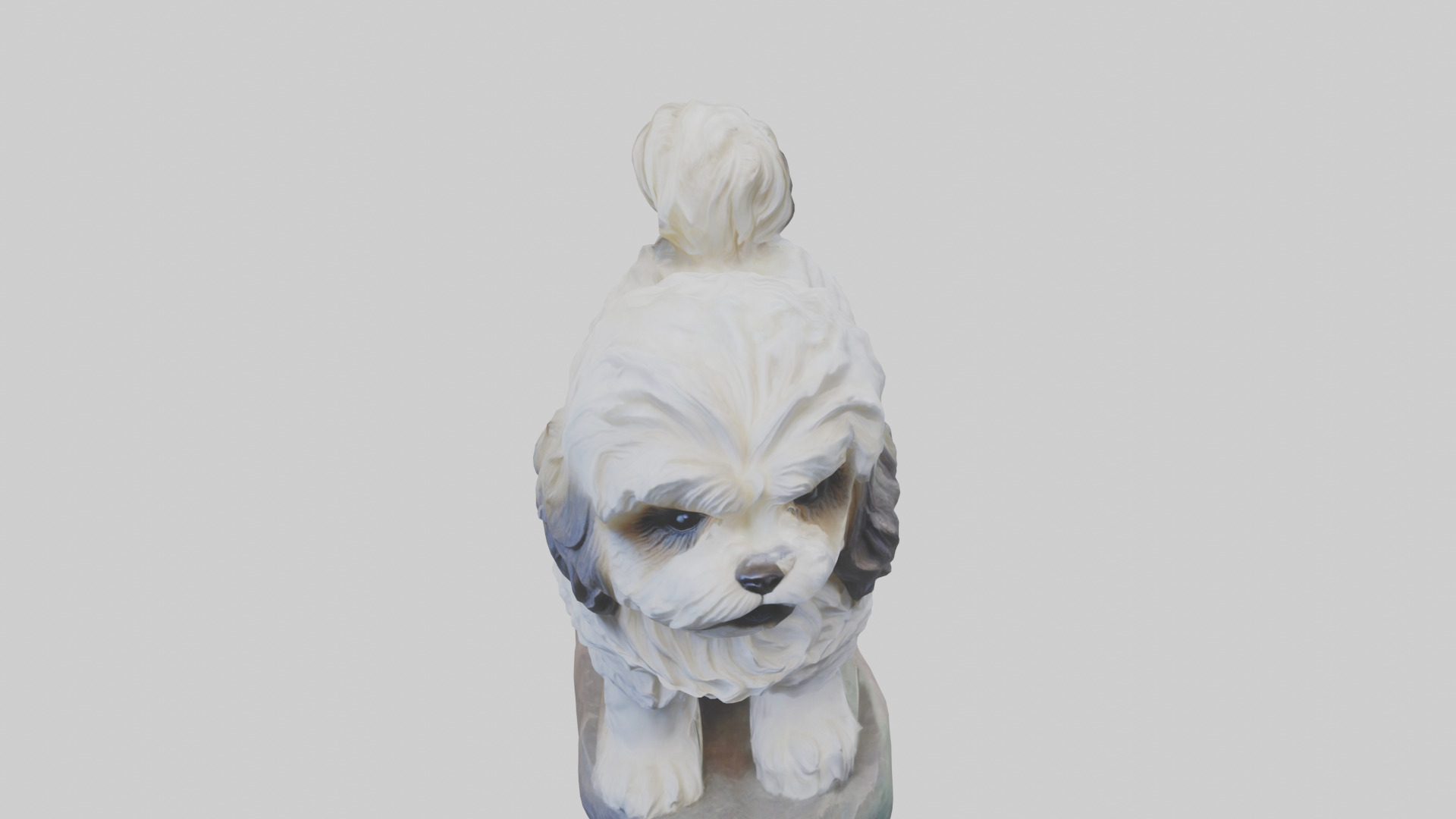 Lhasa Apso statue model Low-poly 3D model_16
