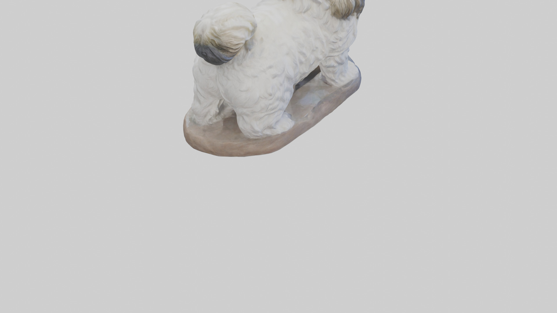 Lhasa Apso statue model Low-poly 3D model_4