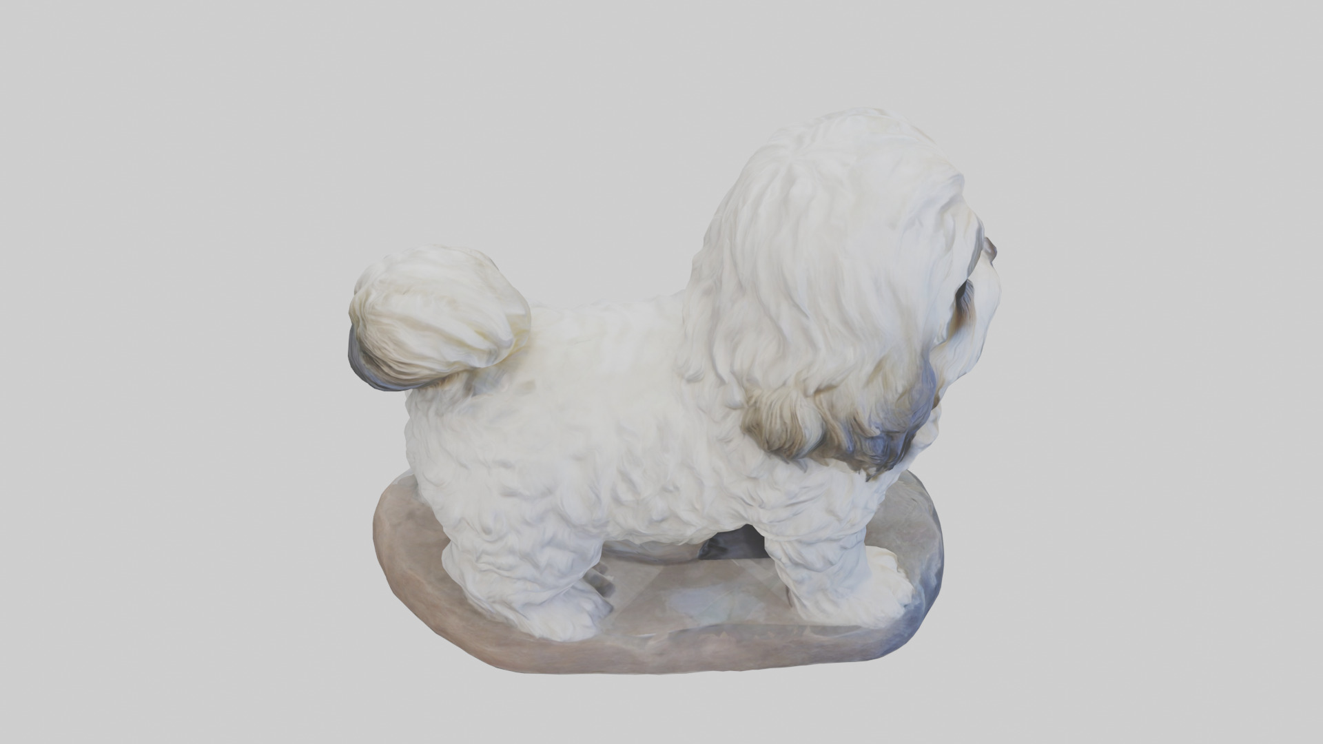 Lhasa Apso statue model Low-poly 3D model_18
