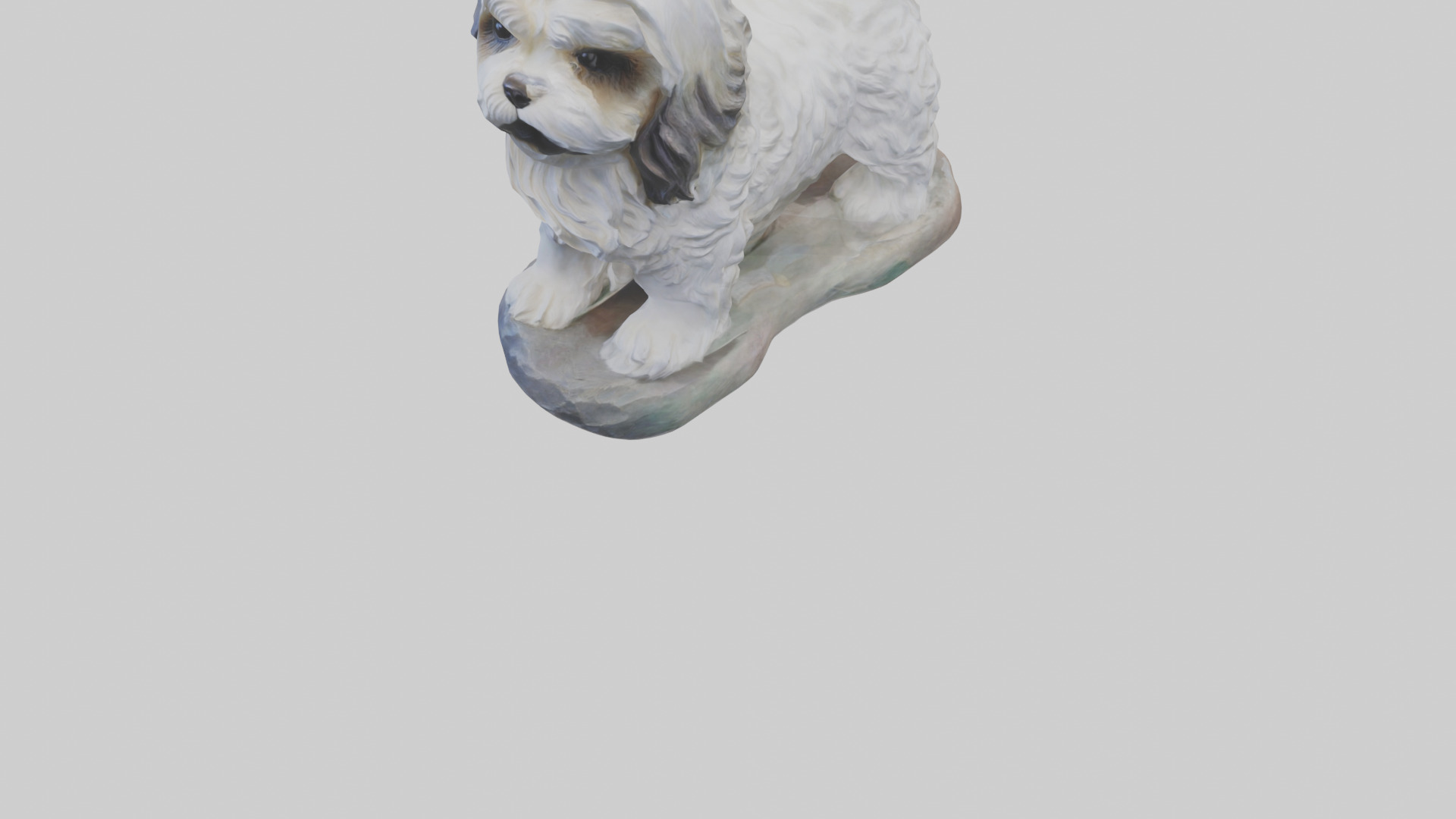 Lhasa Apso statue model Low-poly 3D model_5
