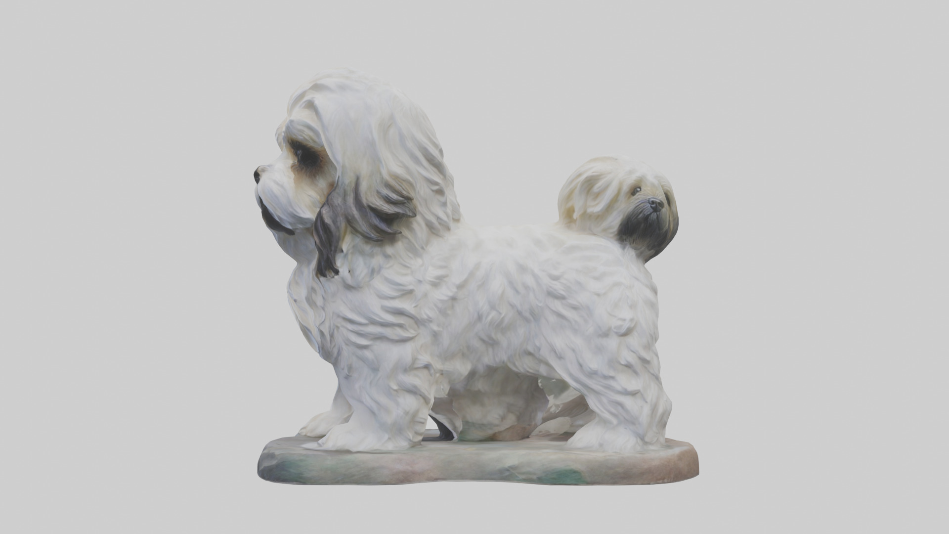 Lhasa Apso statue model Low-poly 3D model_12