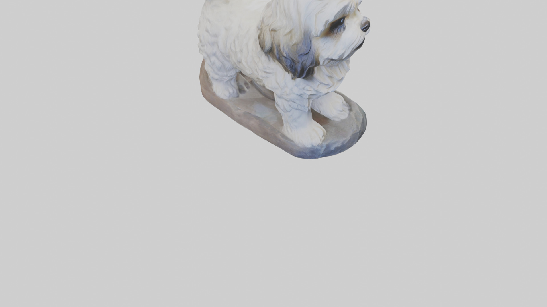 Lhasa Apso statue model Low-poly 3D model_6
