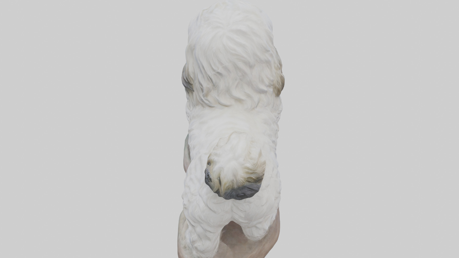 Lhasa Apso statue model Low-poly 3D model_15