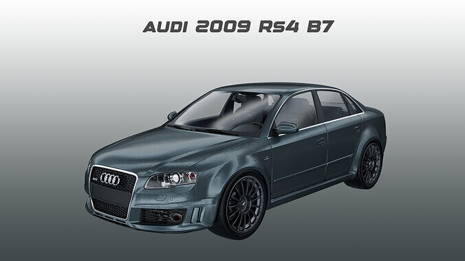 Audi - 2009 - RS4 B7 3D model