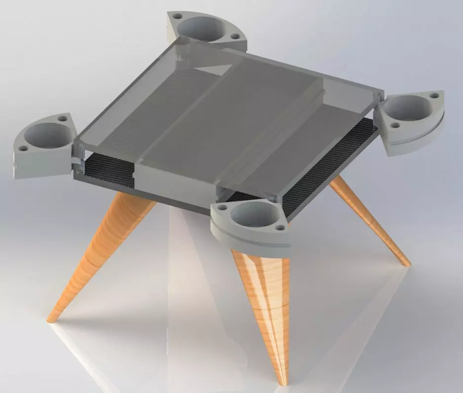 Modern Table with simple design 3D model