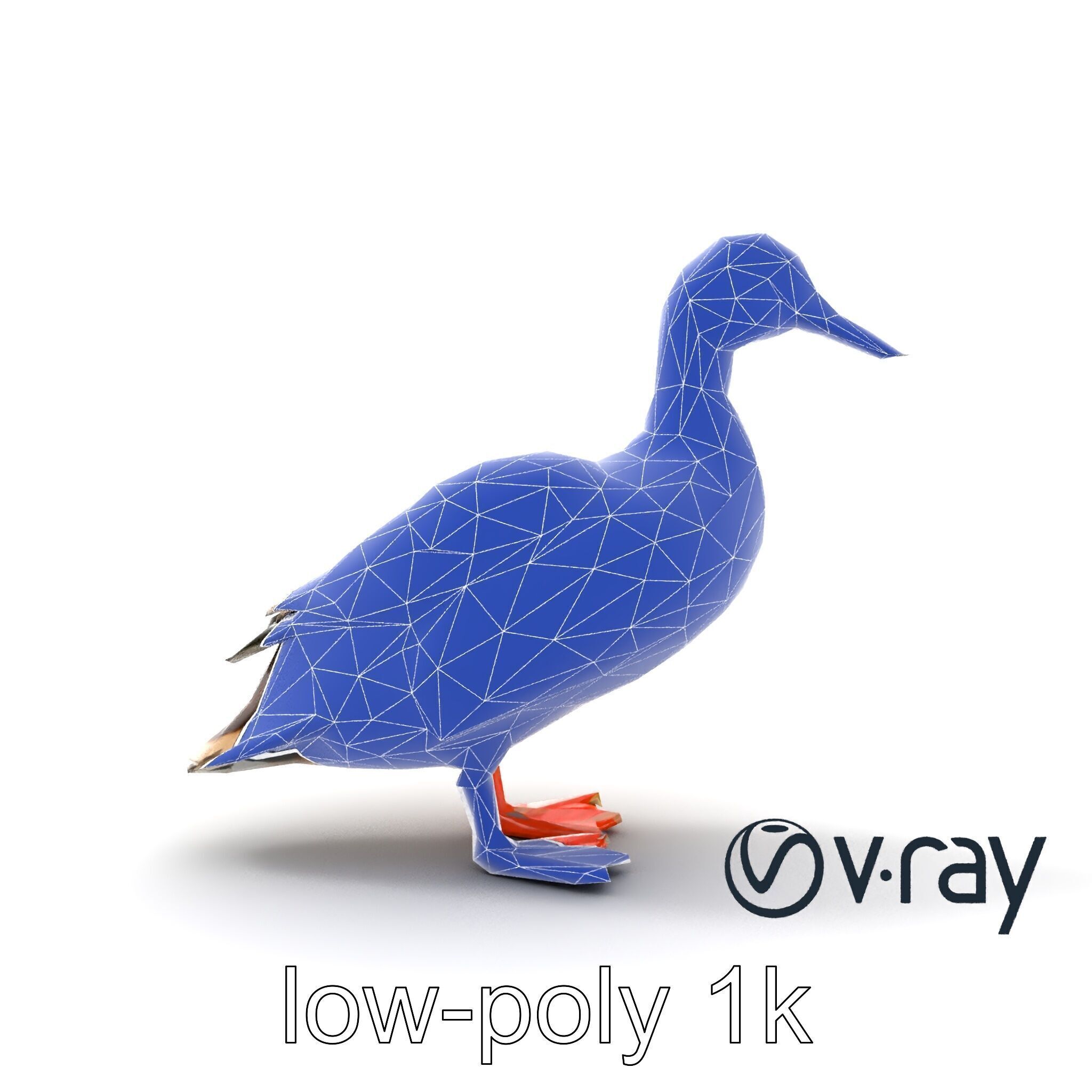 Mallard Duck Wildlife Sculpture model pack Low-poly 3D model_31