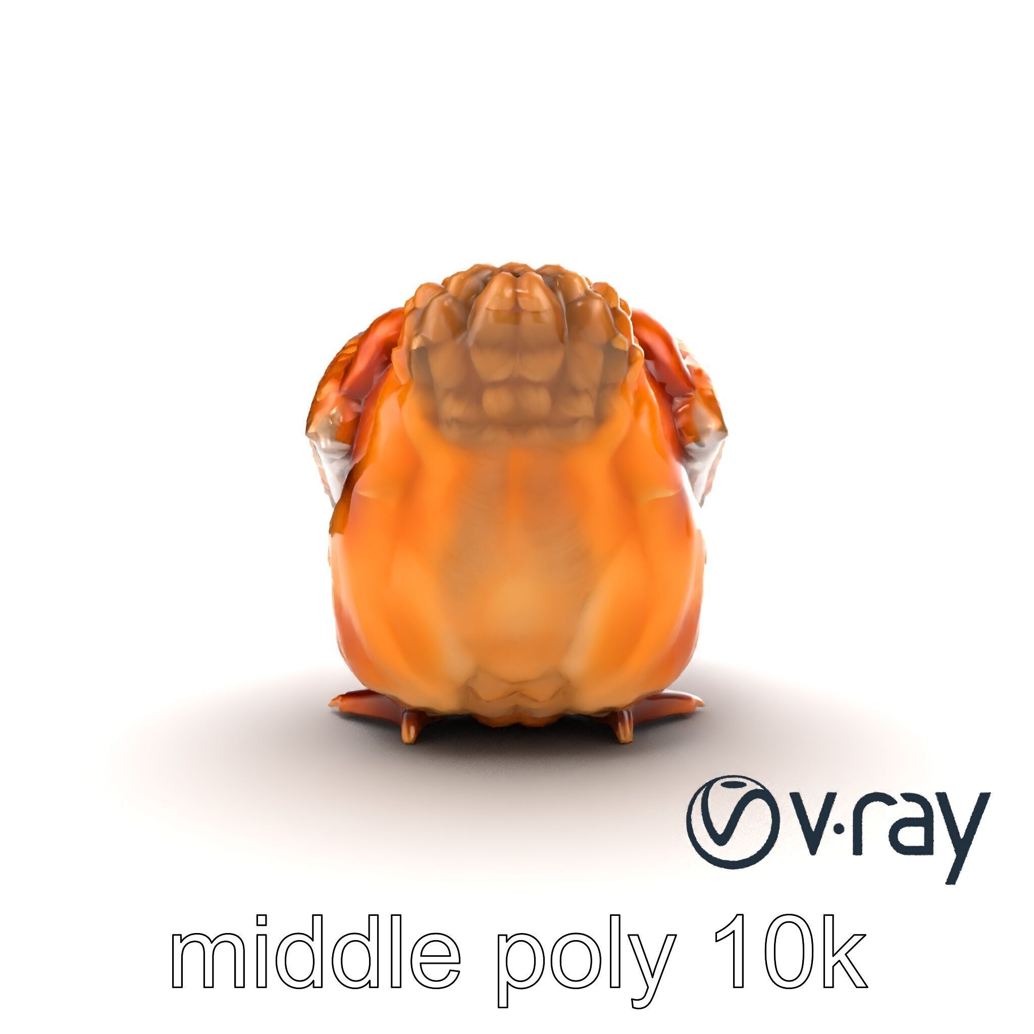 Detailed Chicken with Red Comb model pack Low-poly 3D model_29