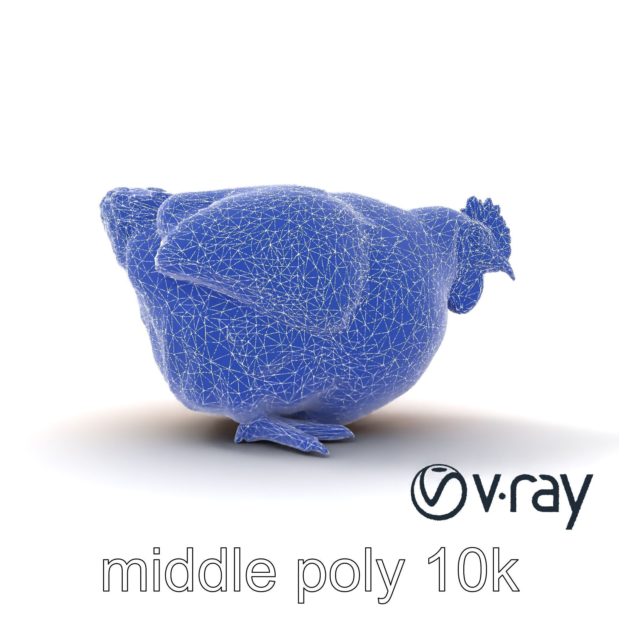 Detailed Chicken with Red Comb model pack Low-poly 3D model_31