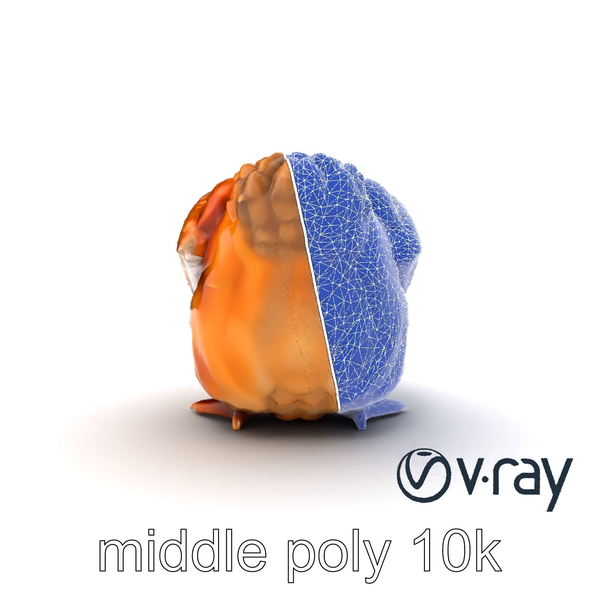 Detailed Chicken with Red Comb model pack Low-poly 3D model_23