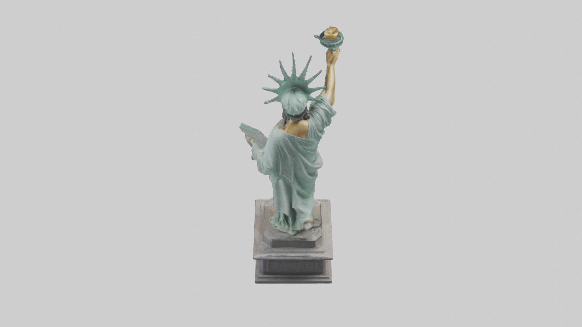 Liberty Restored statue model Low-poly 3D model_15