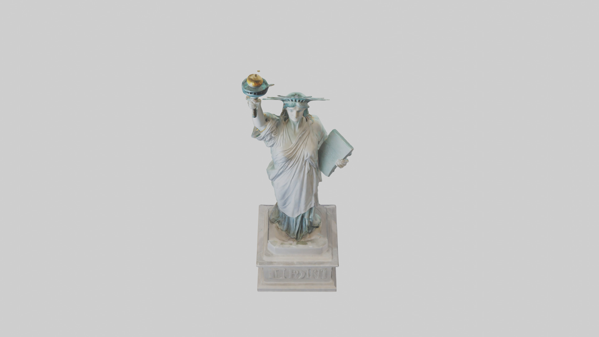Liberty Restored statue model Low-poly 3D model_16