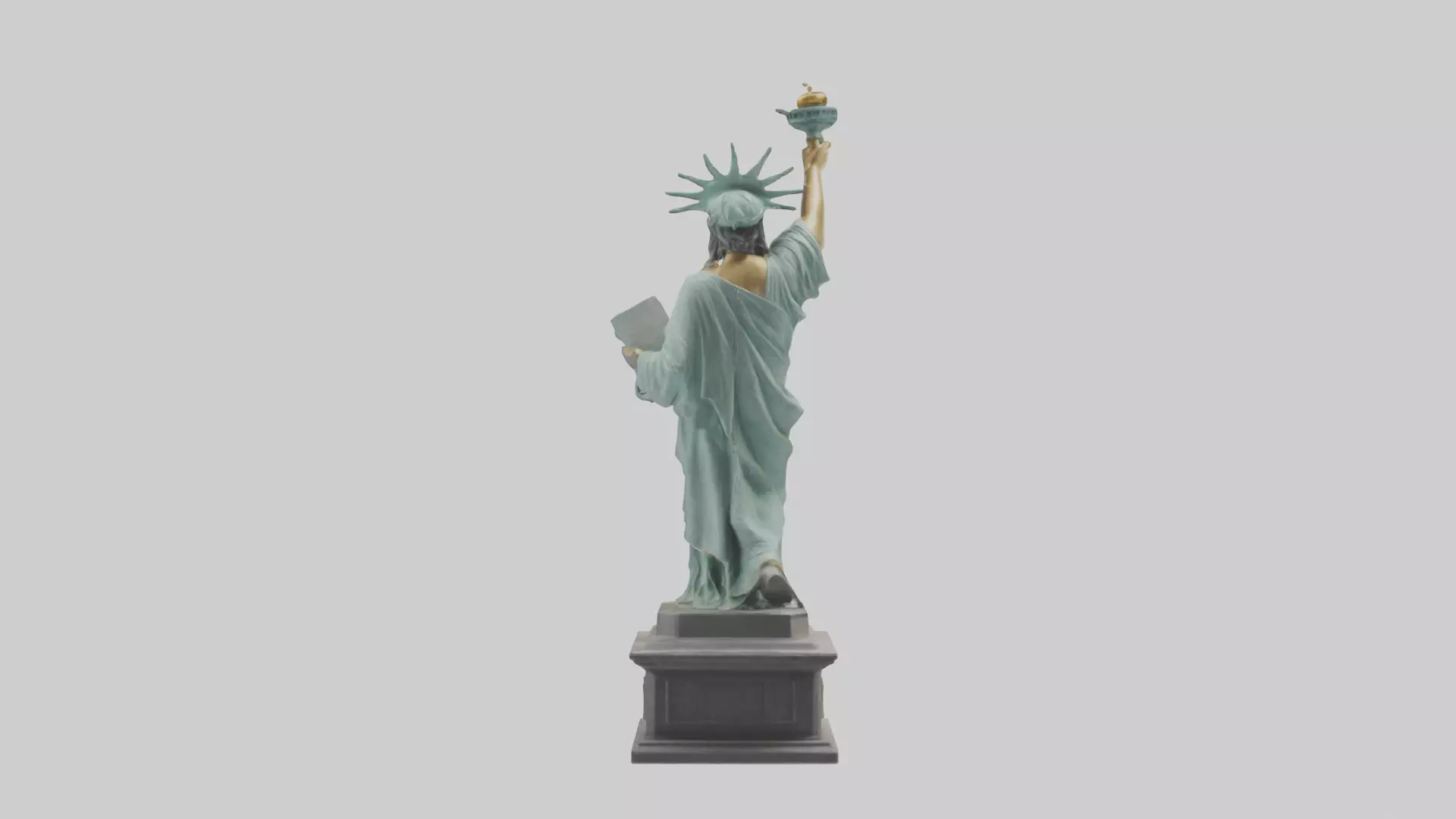 Liberty Restored statue model Low-poly 3D model_0